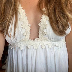 Daisy White Maxi Dress
